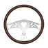 88312 by UNITED PACIFIC - Steering Wheel - 18", Lady, with Chrome Horn Bezel and Horn Button, Woodgrain
