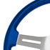 88313 by UNITED PACIFIC - Steering Wheel - 18" 4 Spoke, with Color Matching Horn Bezel, Electric Blue