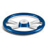 88313 by UNITED PACIFIC - Steering Wheel - 18" 4 Spoke, with Color Matching Horn Bezel, Electric Blue