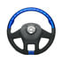 88346 by UNITED PACIFIC - Steering Wheel - 18 " dia., Indigo Blue, Leather and Wood, fits 2012-2021 Peterbilt 579