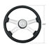 88354 by UNITED PACIFIC - Steering Wheel - 18", 4 Chrome Spokes, Polyurethane Rim