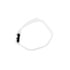 98025 by UNITED PACIFIC - Fastener Assortment - 8" White Hook and Loop Velcro Strip Tie, with Buckle