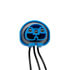 98335 by UNITED PACIFIC - Headlight Connector - 3-Wire, for Universal Halogen Bulb