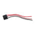 98348 by UNITED PACIFIC - Headlight Connector - Black, 3-Contact, Female, for 9003 and H4 Halogen Bulb