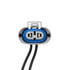 98345 by UNITED PACIFIC - Headlight Connector - 2-Wire, Universal, for H9 Halogen Bulb