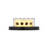 98439 by UNITED PACIFIC - Power Distribution Block - Gold, Triangular, with (1) 4 AWG Input and (4) 8 AWG Outputs