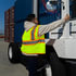 99219L by UNITED PACIFIC - Safety Vest - Yellow, Large, High Visibility, with Pocket and Zipper