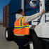 99220S by UNITED PACIFIC - High Visibility Safety Vest - Orange, with Reflective Strips and Pocket, Small