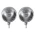 A5022A by UNITED PACIFIC - Dietz Style Headlight - LH and RH, 7", Round, Chrome Housing, H4 Bulb