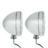 A5022A by UNITED PACIFIC - Dietz Style Headlight - LH and RH, 7", Round, Chrome Housing, H4 Bulb