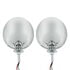 A5022A by UNITED PACIFIC - Dietz Style Headlight - LH and RH, 7", Round, Chrome Housing, H4 Bulb