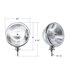 A5022A by UNITED PACIFIC - Dietz Style Headlight - LH and RH, 7", Round, Chrome Housing, H4 Bulb