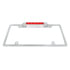 50148 by UNITED PACIFIC - License Plate Frame - Chrome, with 3rd Brake Light, Red LED/Red Lens