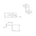 60002P by UNITED PACIFIC - Auxiliary Light Mounting Bracket - Chrome, Heavy Duty "Z" Type, 1-1/2" x 2" x 1-1/2"