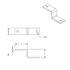 60003 by UNITED PACIFIC - Auxiliary Light Mounting Bracket - Bulk, Chrome, Heavy Duty "Z" Type, 3" x 2" x 3"