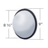 United Pacific 60013 Door Blind Spot Mirror Door Blind Spot Mirror - 8.5", Stainless Steel, Convex, Fisheye