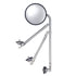 60036 by UNITED PACIFIC - Fender Mirror - 8-1/2" Round, Convex, with Stainless Steel Arm Bracket