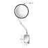 60037 by UNITED PACIFIC - Hood Mirror - Convex, Hood Mount, Stainless Steel, 8-1/2"