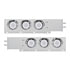61036 by UNITED PACIFIC - 2" Bolt Pattern Stainless Steel Spring Loaded Light Bar, Pair