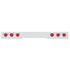 61647 by UNITED PACIFIC - Light Bar - Rear, One-Piece, Stop/Turn/Tail Light, Red LED and Lens, Chrome/Steel Housing, with Chrome Bezels and Visors, 36 LED Per Light