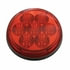61748 by UNITED PACIFIC - Deluxe SS Spring Loaded Rear Light Bar - with 3.75" Bolt Pattern, Reflector/Stop/Turn/Tail Light, Red LED and Lens, with Chrome Bezels and Visors, 7 LED Per Light