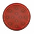 63551 by UNITED PACIFIC - Deluxe SS Spring Loaded Rear Light Bar - with 3.75" Bolt Pattern, Reflector/Stop/Turn/Tail Light, Red LED and Lens, with Rubber Grommets, 12 LED Per Light