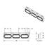 63818 by UNITED PACIFIC - Mud Flap Bracket - Top, Stainless, with Three 22 LED 6" Oval "Glo" Lights & Grommets, Red LED/Red Lens