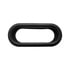 63818 by UNITED PACIFIC - Mud Flap Bracket - Top, Stainless, with Three 22 LED 6" Oval "Glo" Lights & Grommets, Red LED/Red Lens
