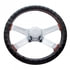 70111 by UNITED PACIFIC - Accessory Steering Wheel Cover - 18" Diameter, Black, Leather