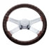 70112 by UNITED PACIFIC - Accessory Steering Wheel Cover - 18" Steering Wheel Cover, Dark Brown