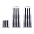 70258 by UNITED PACIFIC - Accelerator / Brake / Clutch Pedal Set - Chrome, with Rubber Insert