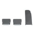 70361 by UNITED PACIFIC - Accelerator/Brake/Clutch Pedal Set - For 2008-2017 Freightliner Cascadia/Coronado/M2