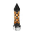 70910 by UNITED PACIFIC - Gearshift Knob - Black/Amber LED, Daytona Style, Spike, 9/10 Speed Adapter