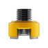71029 by UNITED PACIFIC - Shift Knob Mounting Adapter - Electric Yellow, M30 x 3.5, for Eaton Fuller Style 13/15/18 Shifter
