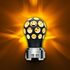 71076 by UNITED PACIFIC - Thread-On Matte Black Phoenix Style Ball Gearshift Knob with Amber LED