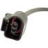 BW1004 by DORMAN - Disc Brake Pad Wear Sensor - Black Female Connector, Oval, Pin Terminal
