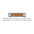 S2007LED-A by UNITED PACIFIC - License Plate Light Assembly - License Plate Light & Bracket, Chrome, with Amber LED Auxiliary Light, Amber LED/Amber Lens