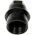 611-949 by DORMAN - M27-2.0 Black Wheel Nut Cover - Threaded Type
