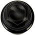 611-948 by DORMAN - M27-2.0 Black Wheel Nut Cover - Threaded Type