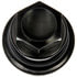 611-959 by DORMAN - M27-2.0 Black Wheel Nut Cover - Threaded Type