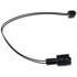 BW1101 by DORMAN - Disc Brake Pad Wear Sensor - Black Female Connector, Oval, Pin Terminal