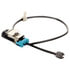 BW1125 by DORMAN - Disc Brake Pad Wear Sensor - Black Female Connector, Oval, Pin Terminal