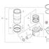 PAI 111852 Engine Piston Kit Engine Piston Kit - For Cummins X15 Series Engines