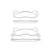 Bendix E10702040 Disc Brake Pad Set Pad Set
