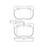 Bendix E10905200 Disc Brake Pad Set Pad Set