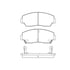 Bendix E10905740 Disc Brake Pad Set Pad Set
