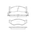 Bendix E10905240 Disc Brake Pad Set Pad Set