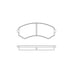 Bendix E10905500 Disc Brake Pad Set Pad Set