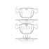 Bendix E10906810 Disc Brake Pad Set Pad Set