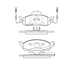 E10907600 by BENDIX - Pad Set
